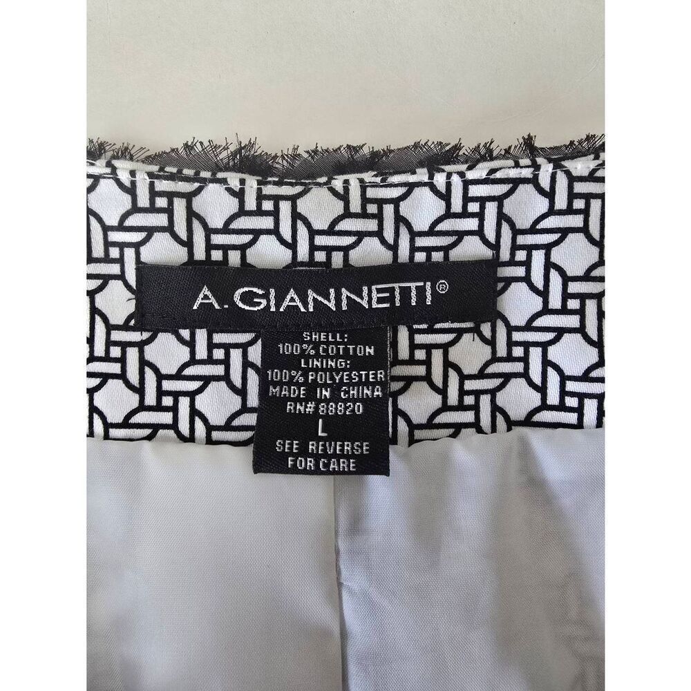 A. Giannetti Open Front Blazer Sz L - Picture 5 of 7